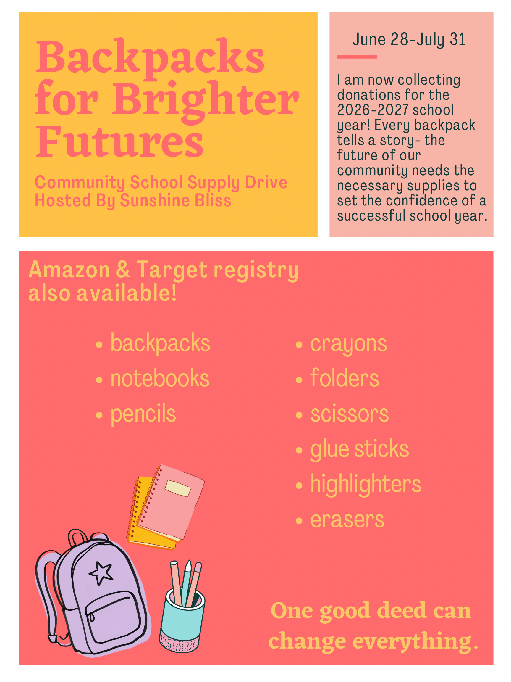 Backpacks for Brighter Futures